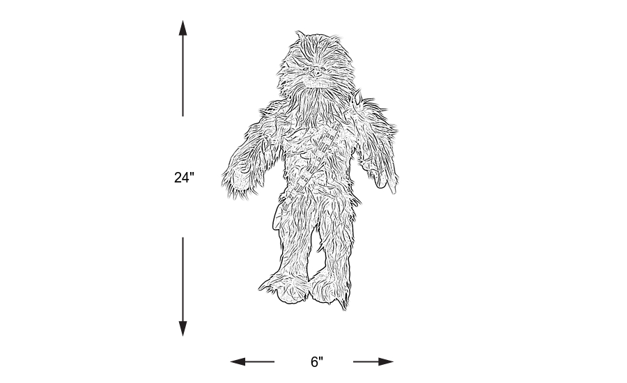 Dimension Image. Please refer to the Dimension Tab on this page for dimension details.