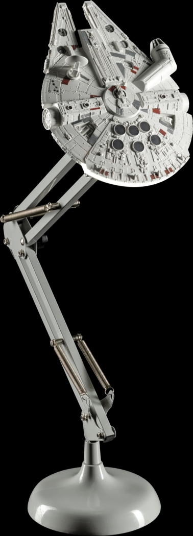 Star Wars Decor Gray Millennium Falcon Posable Desk Lamp - Thumbnail - Image 1