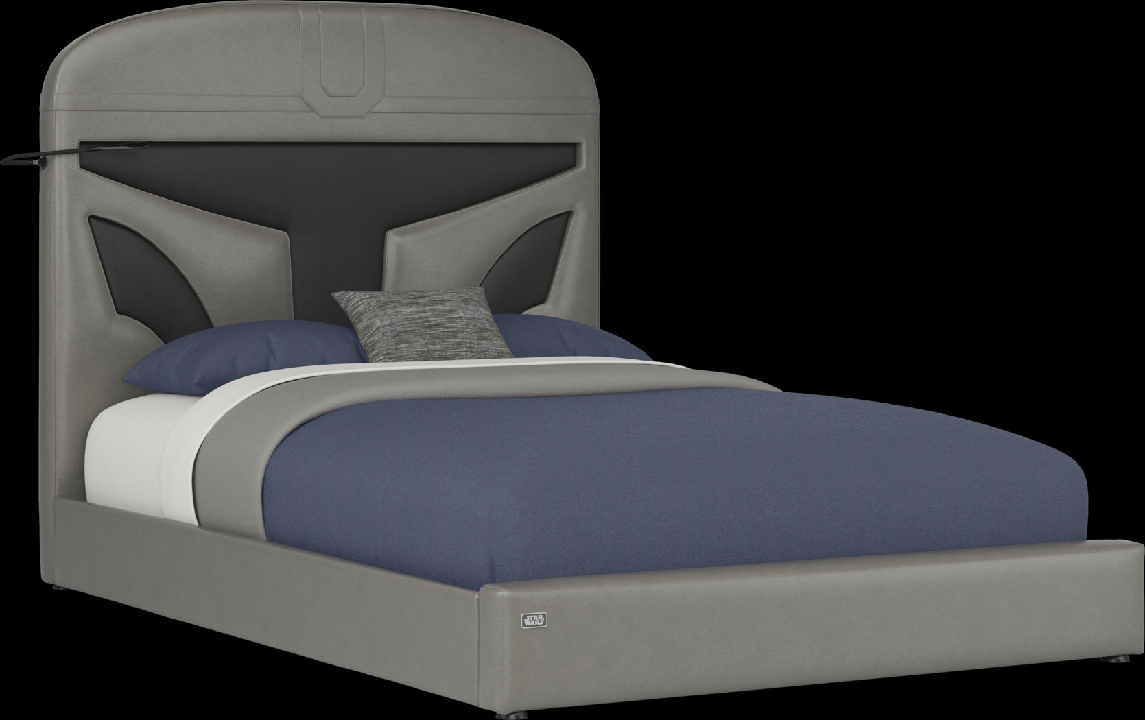 Kids Star Wars Mandalorian Dark Gray Full Bed - Thumbnail - Image 4