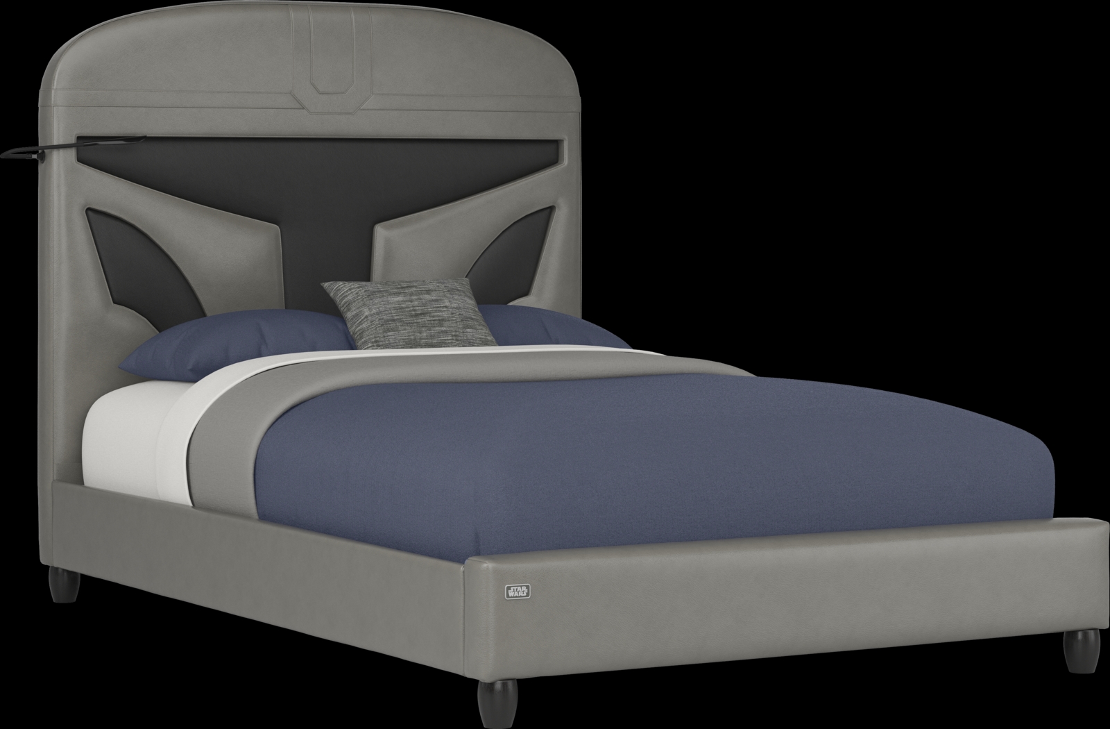 Kids Star Wars Mandalorian Dark Gray Full Bed - Thumbnail - Image 1