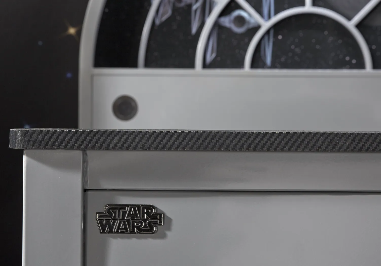 Star Wars Millennium Falcon™ Gray 3 Pc Full Bookcase Bed - Thumbnail - Image 5