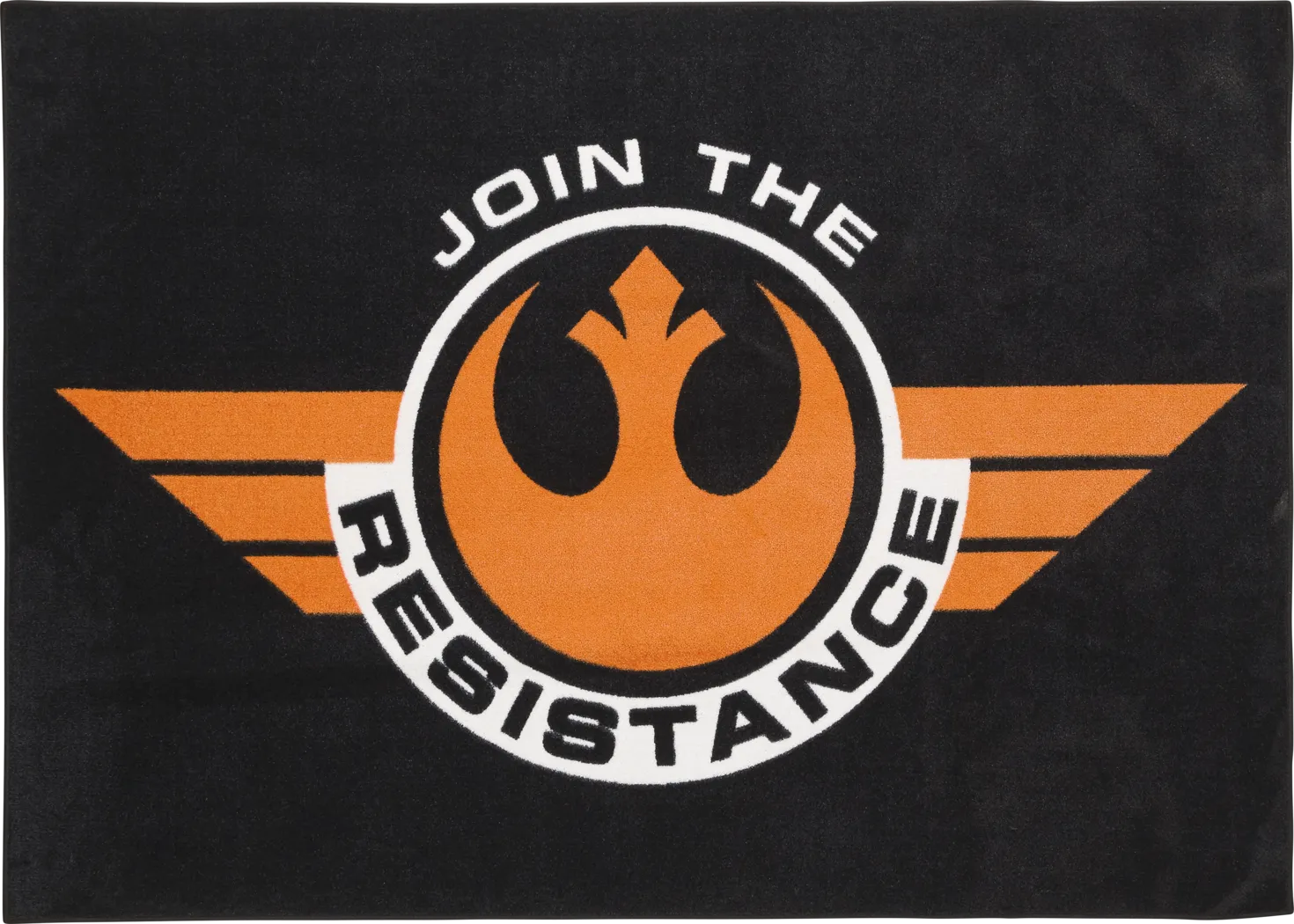 Star Wars Resistance Black 5' x 7' Rug - Thumbnail - Image 1