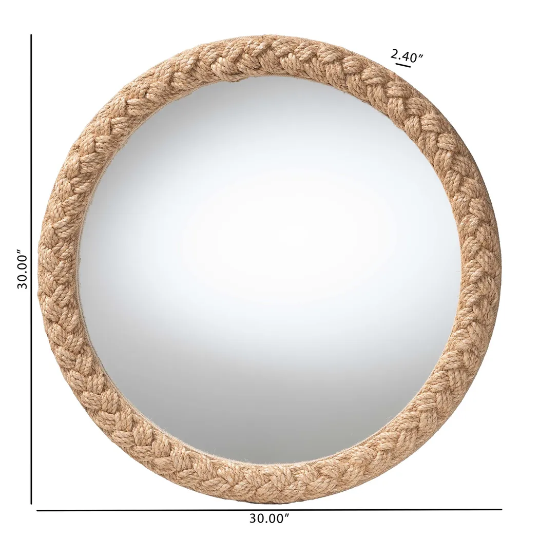 Starbeat Light Brown Round Mirror - Thumbnail - Image 3