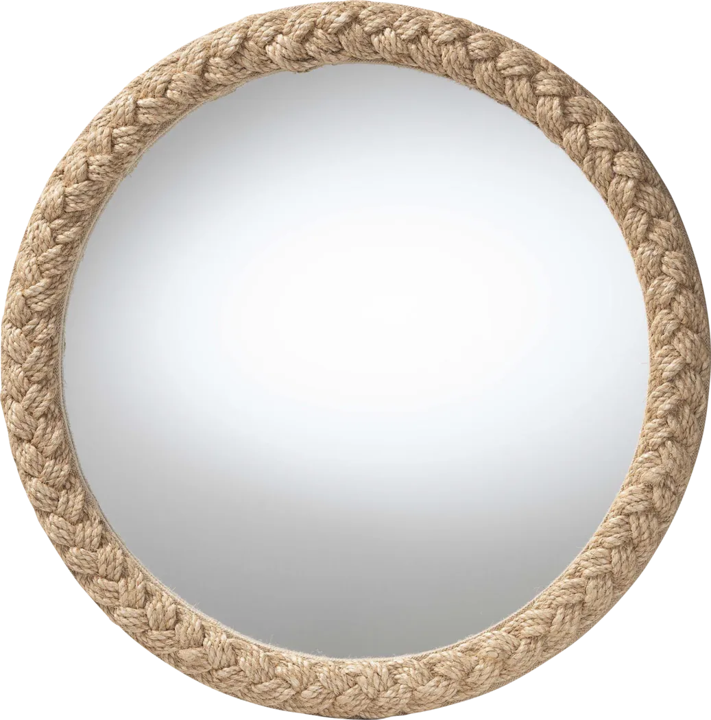 Starbeat Light Brown Round Mirror - Thumbnail - Image 1