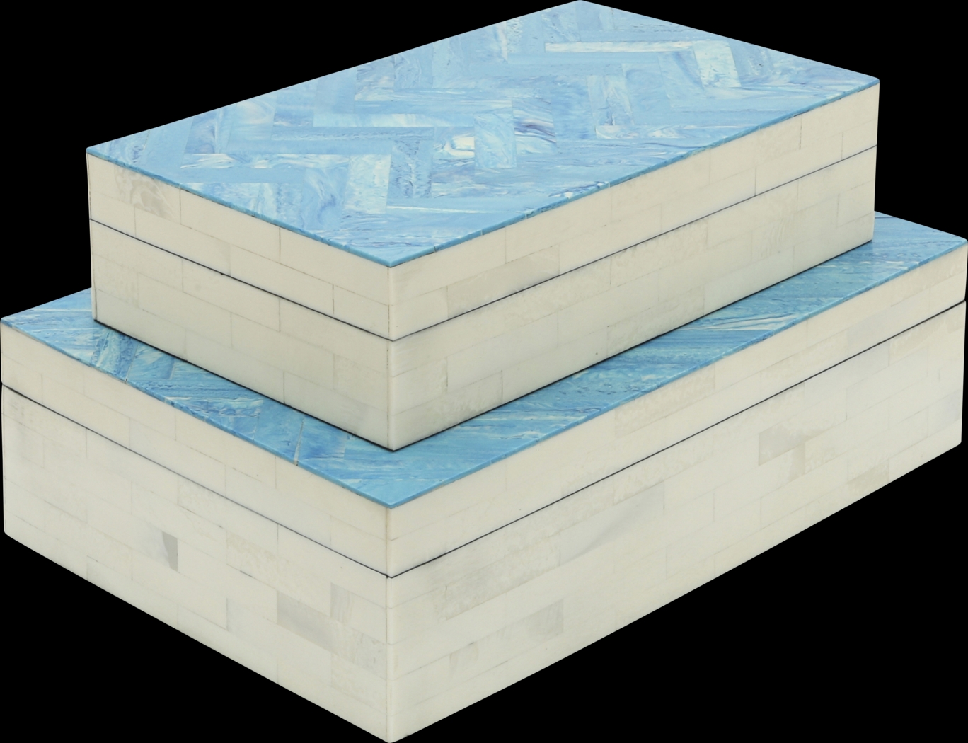 Starbrook Blue Decorative Box, Set of 2 - Thumbnail - Image 1