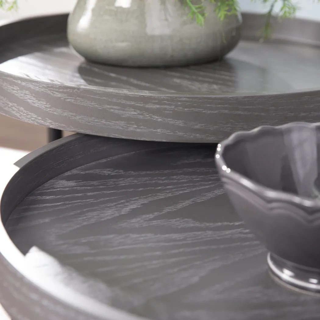 Starfinder Gray Nesting Tables, Set of 2 - Thumbnail - Image 3