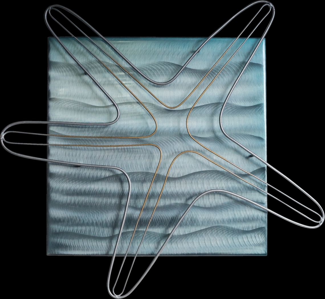 Starfish Blue Outdoor Wall Art - Thumbnail - Image 1