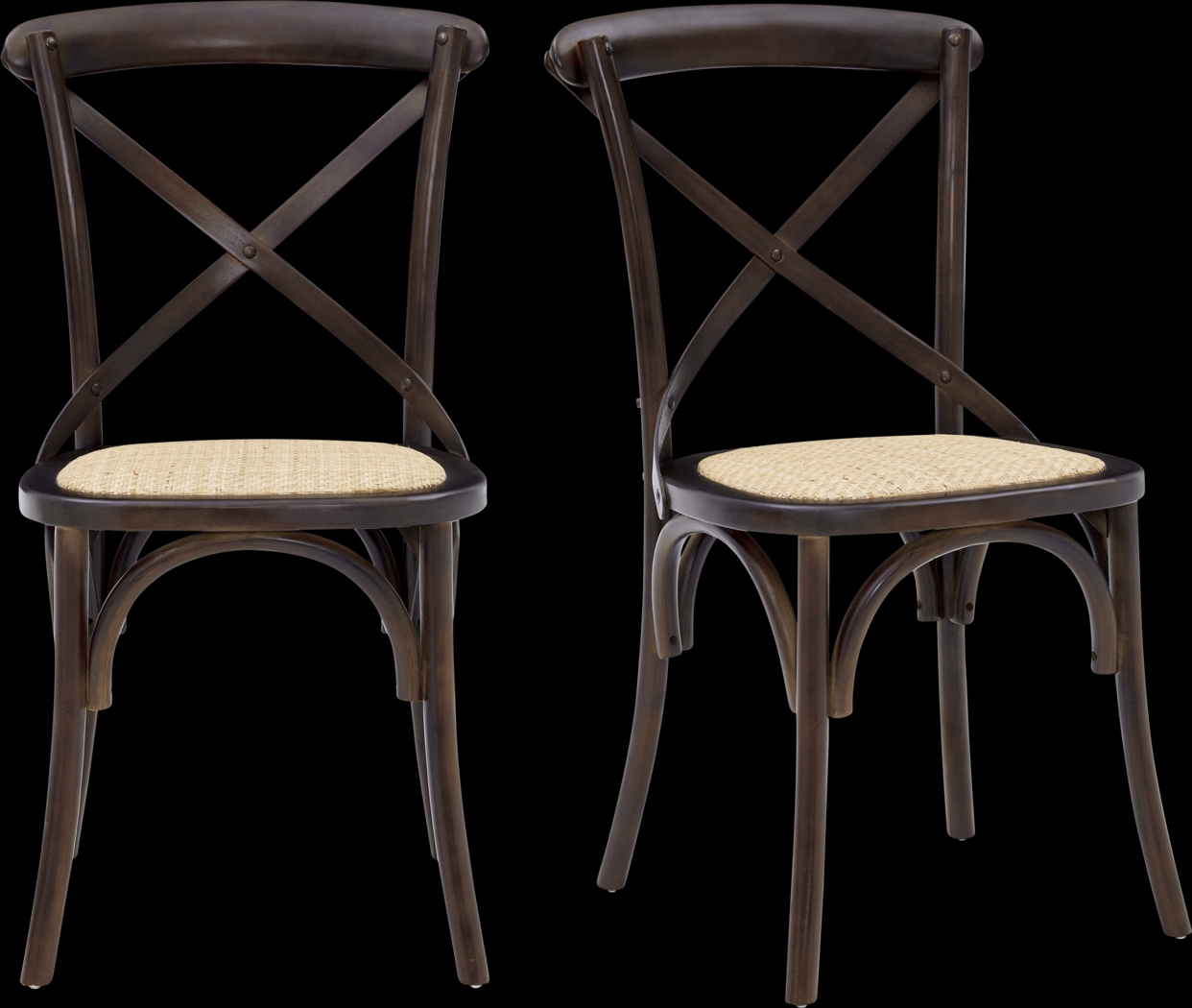 Starfrost Walnut Dining Chair, Set of 2 - Thumbnail - Image 1