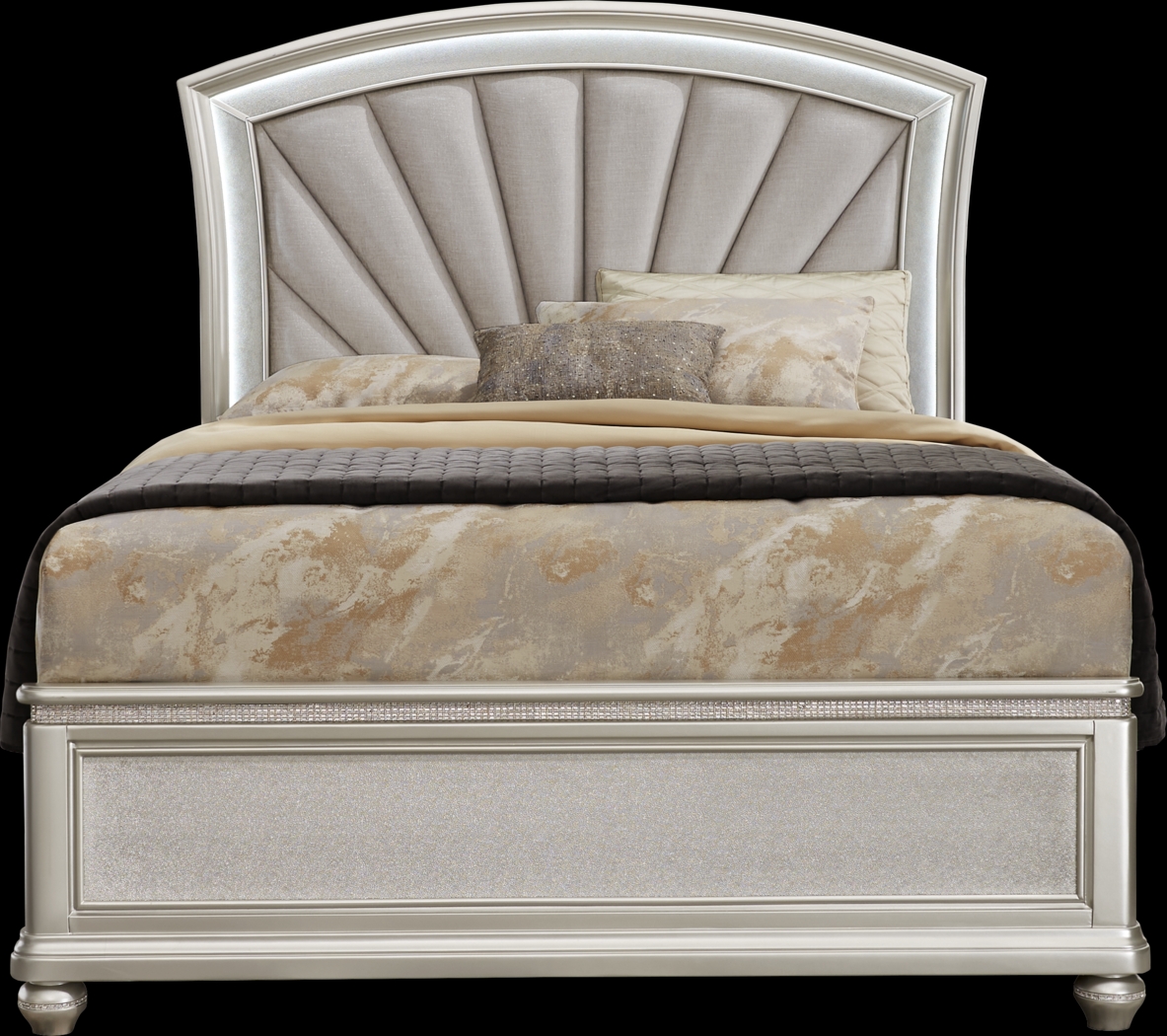 Starlet Lane Silver 3 Pc King Bed - Thumbnail - Image 1