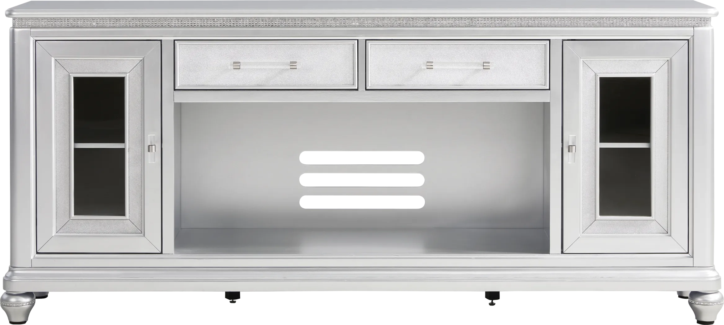 Starlet Lane Silver 80 in. Console - Thumbnail - Image 1