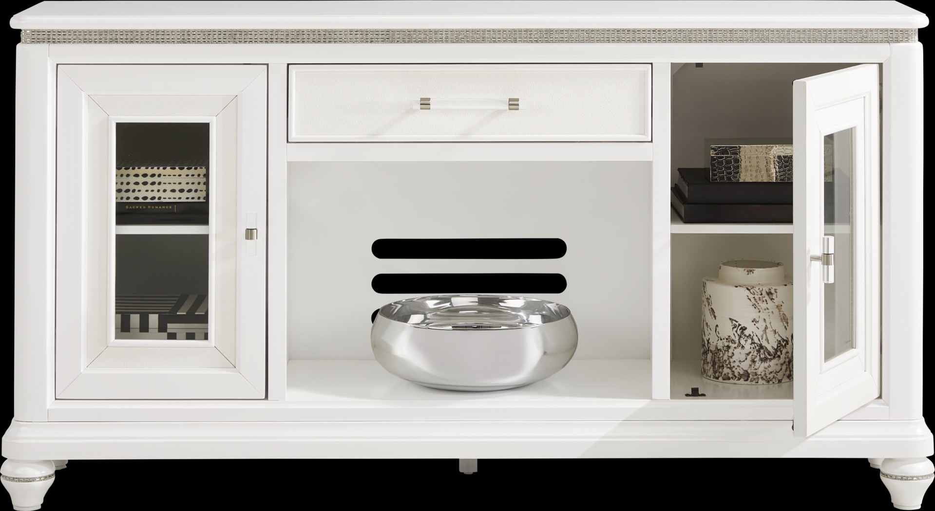 Starlet Lane White 66 in. Console - Thumbnail - Image 2