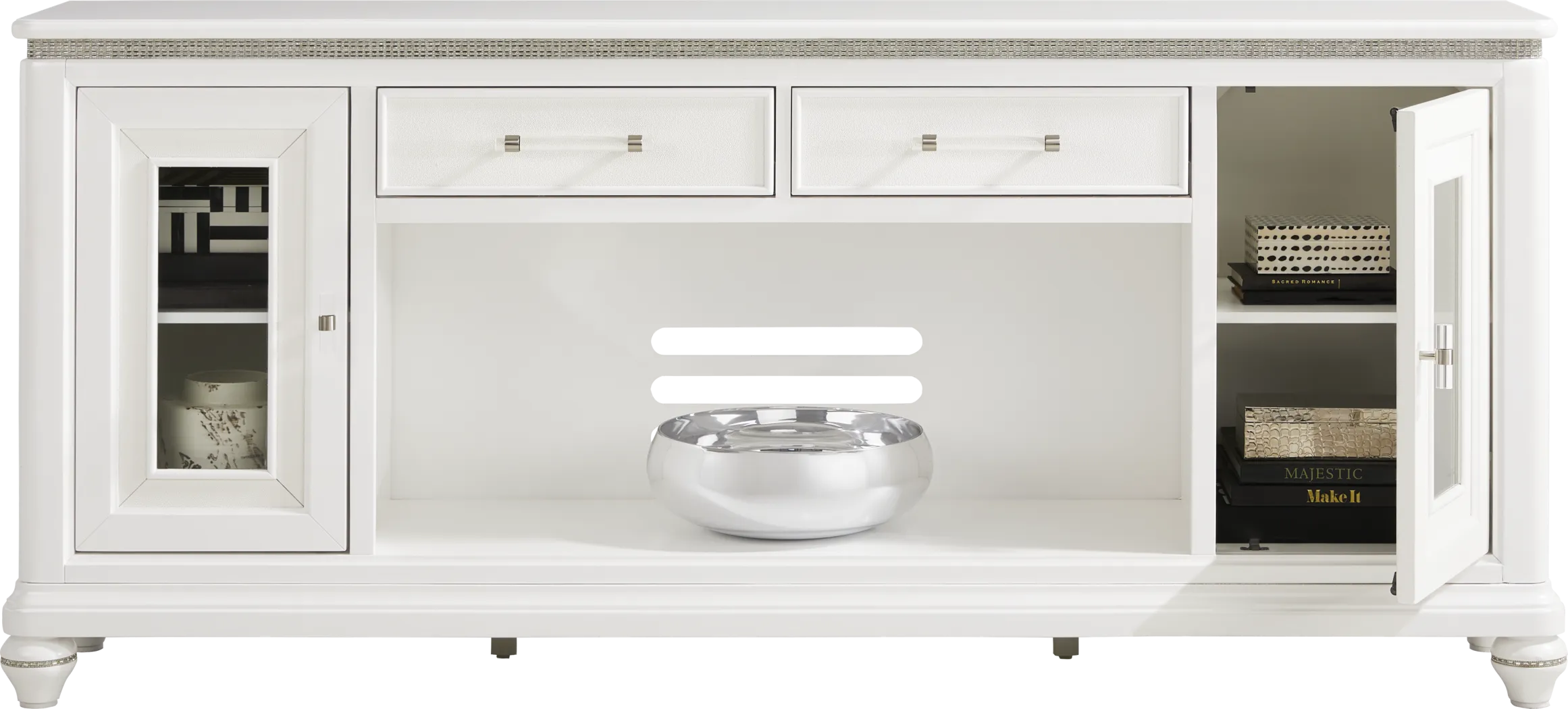 Starlet Lane White 80 in. Console - Thumbnail - Image 2