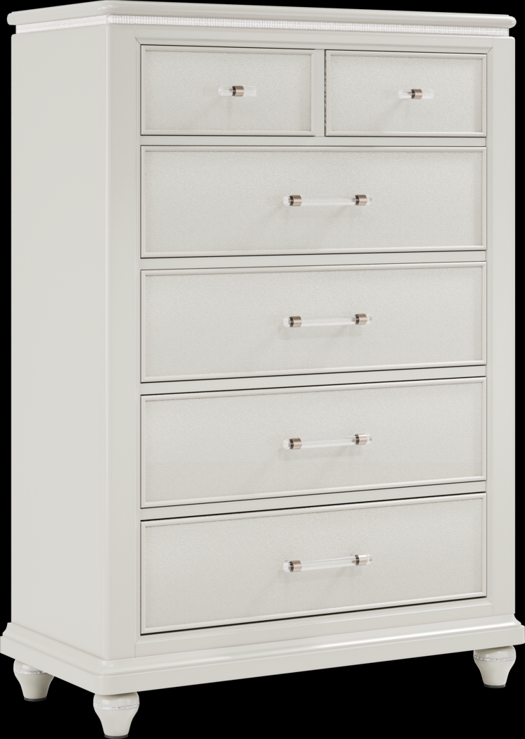 Starlet Lane White 8 Pc King Bedroom - Thumbnail - Image 11