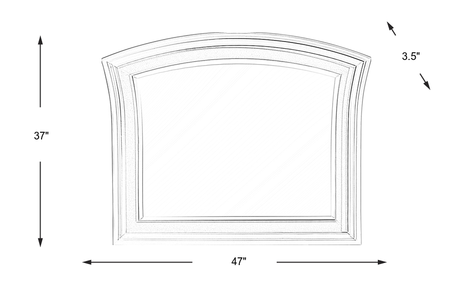 Dimension Image. Please refer to the Dimension Tab on this page for dimension details.