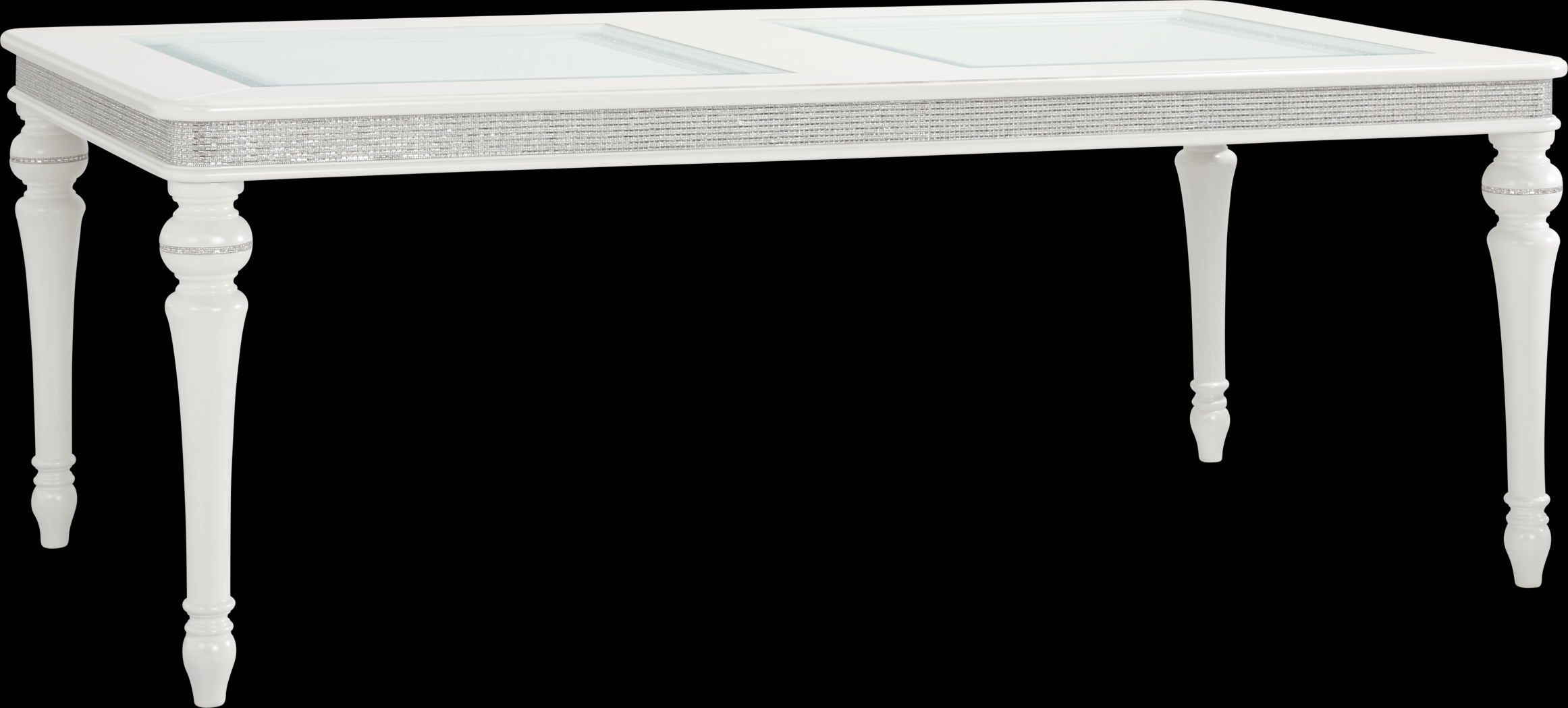 Starlet Lane White Rectangle Dining Table - Thumbnail - Image 1