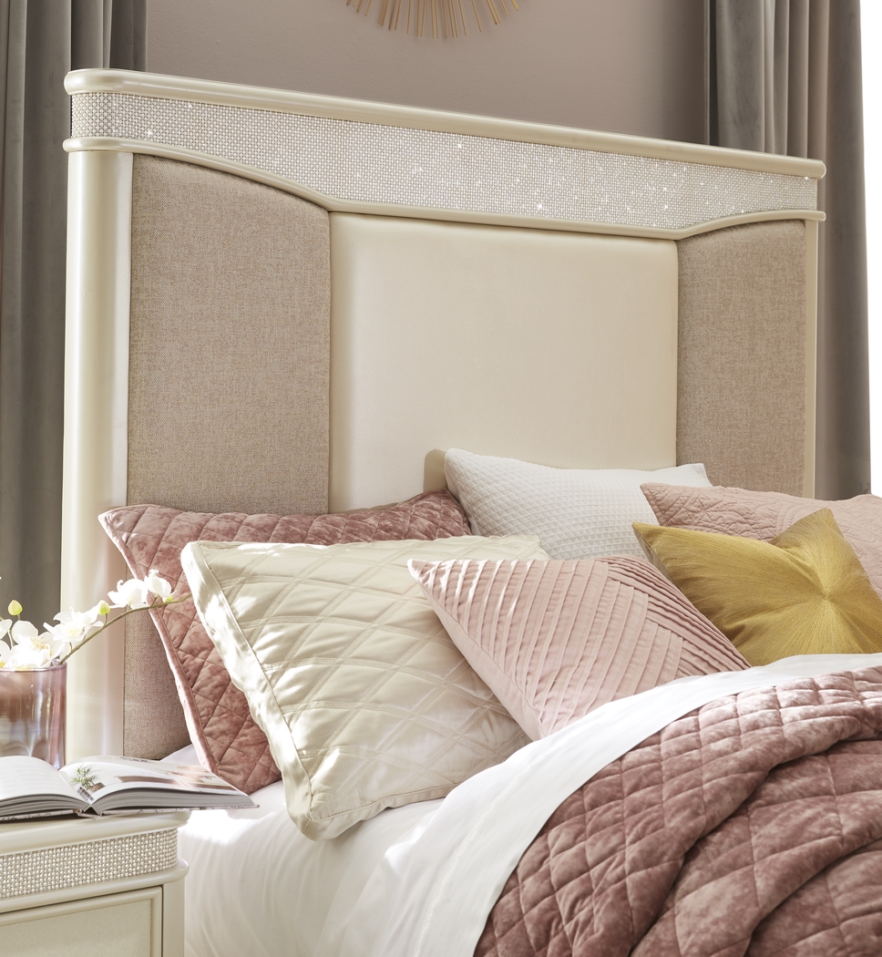 Starline Pearl 3 Pc Queen Upholstered Bed - Thumbnail - Image 2