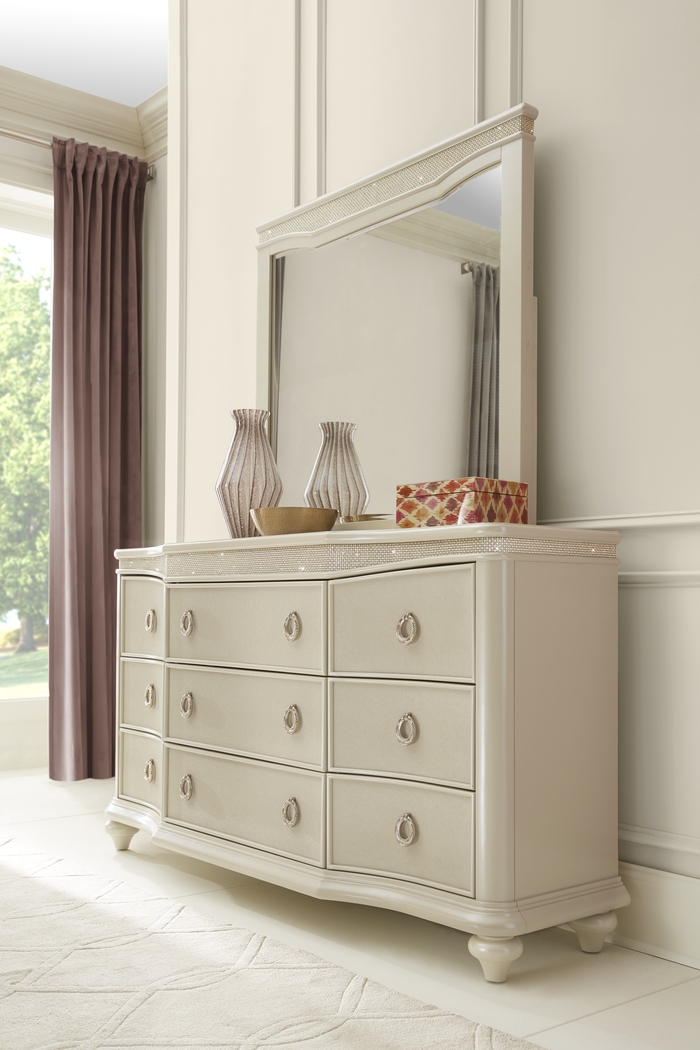 Starline Pearl 5 Pc King Upholstered Bedroom - Thumbnail - Image 5