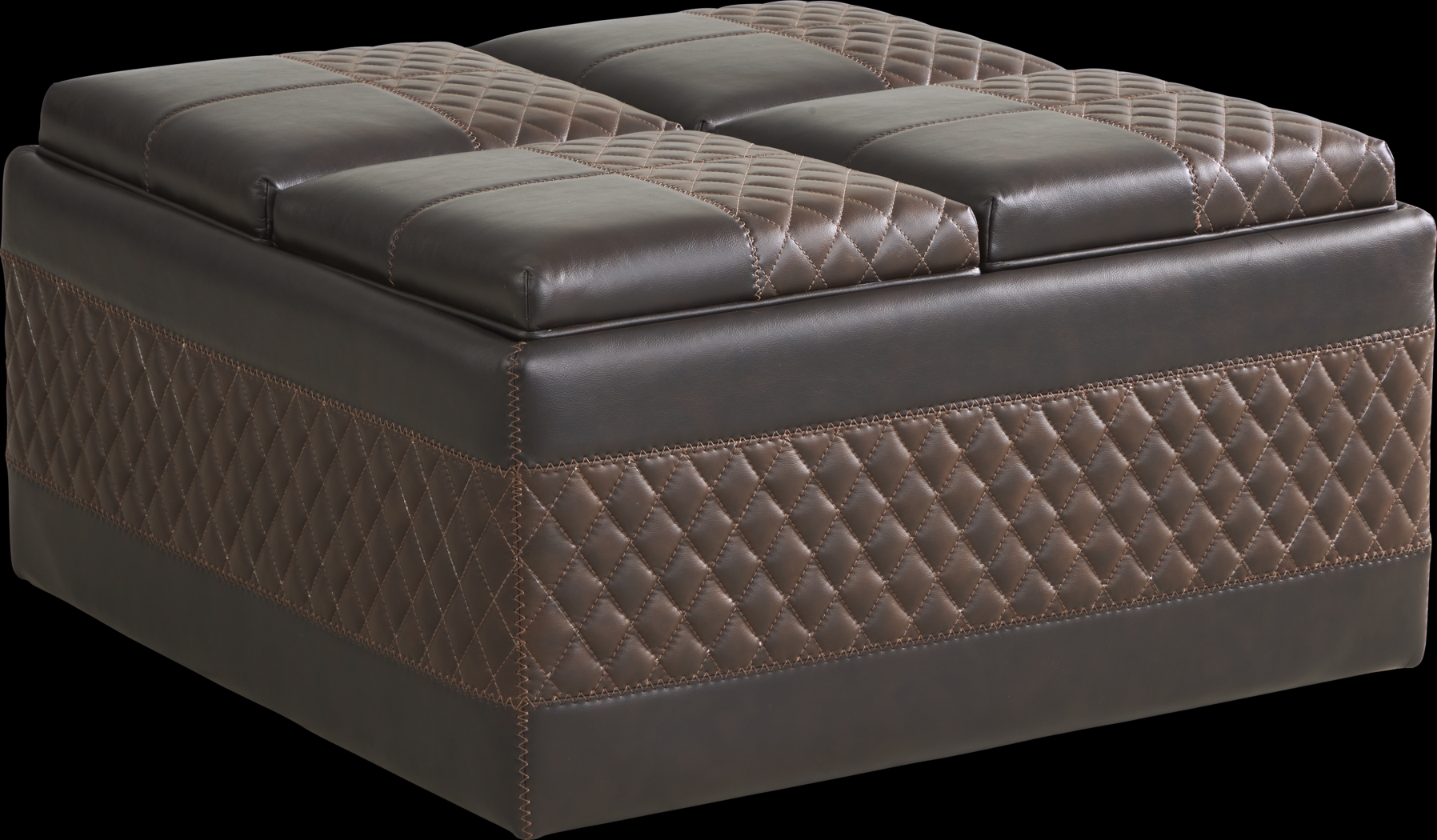 Starline Road Brown Storage Ottoman - Thumbnail - Image 2