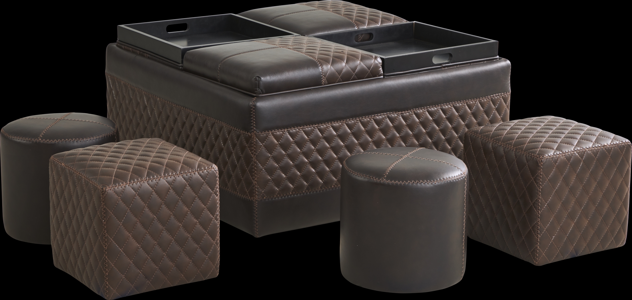 Starline Road Brown Storage Ottoman - Thumbnail - Image 3