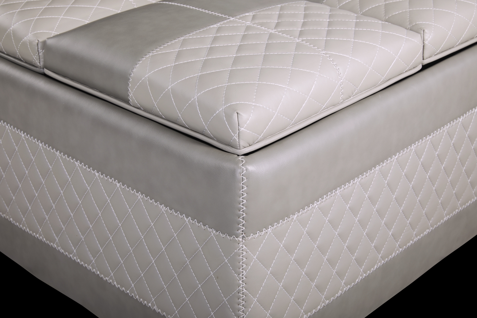 Starline Road Gray Storage Ottoman - Thumbnail - Image 4