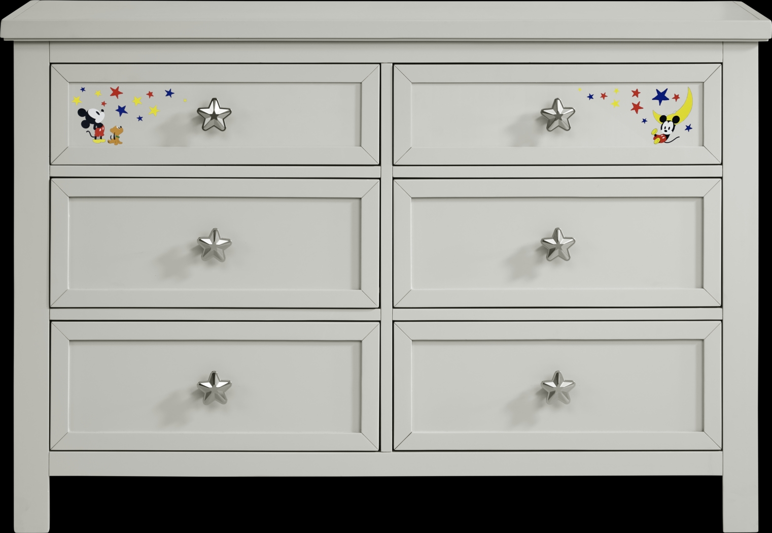 Starry Dreams with Mickey Mouse Gray Dresser - Thumbnail - Image 1