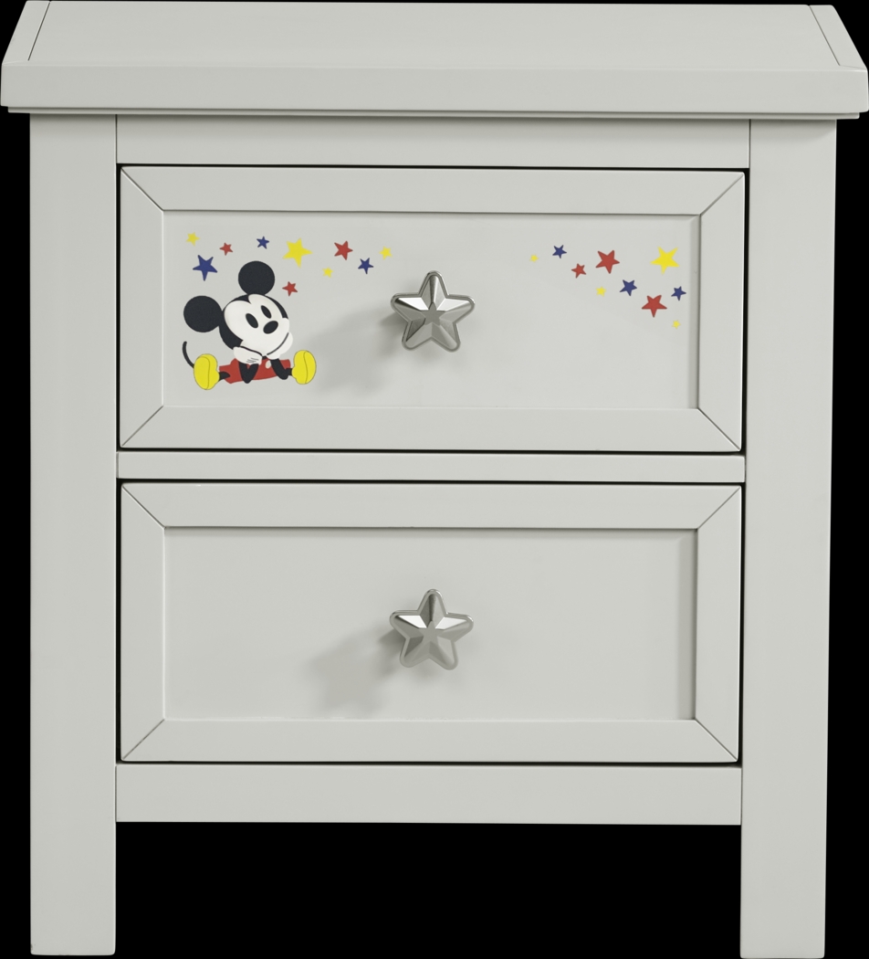Starry Dreams with Mickey Mouse Gray Nightstand - Thumbnail - Image 1