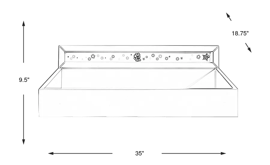 Dimension Image. Please refer to the Dimension Tab on this page for dimension details.