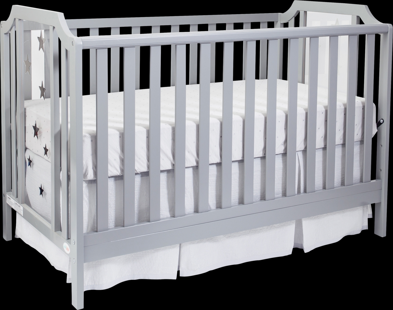 Kids Starry Grove Light Gray Convertible Crib - Thumbnail - Image 1