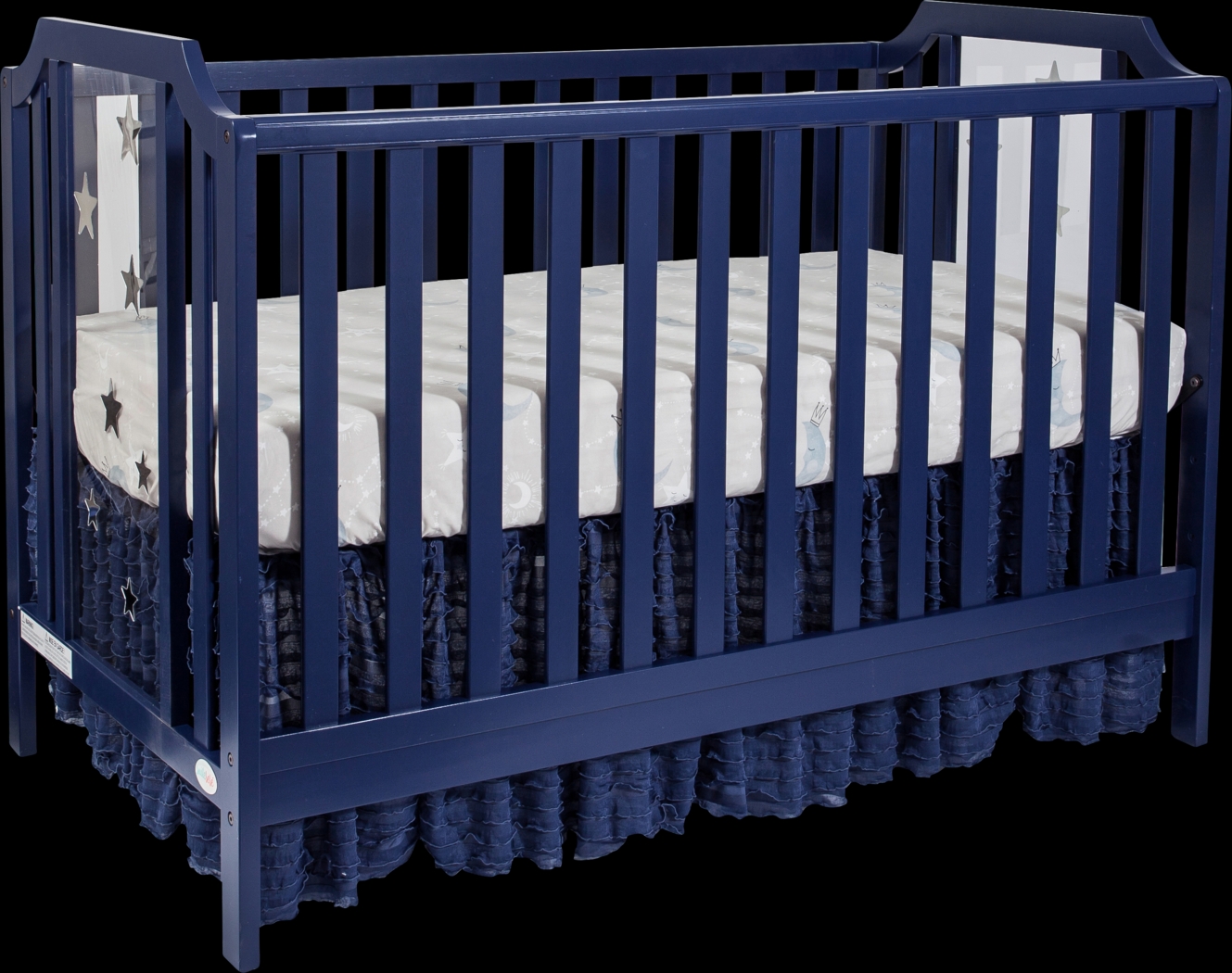 Kids Starry Grove Navy Convertible Crib - Thumbnail - Image 1