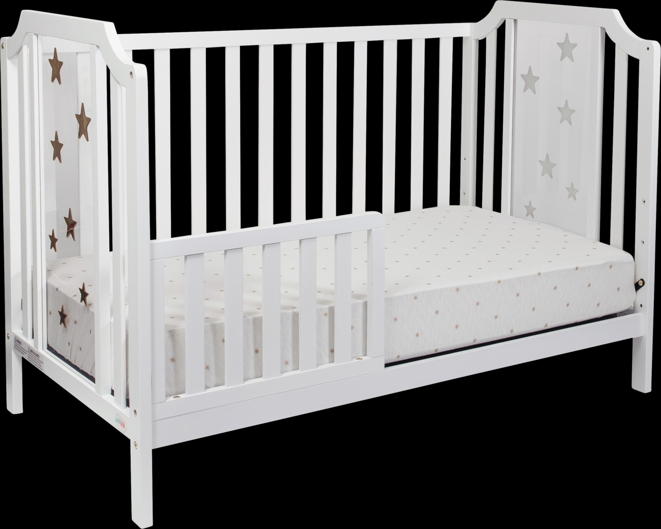 Starry Grove White Convertible Crib - Thumbnail - Image 4
