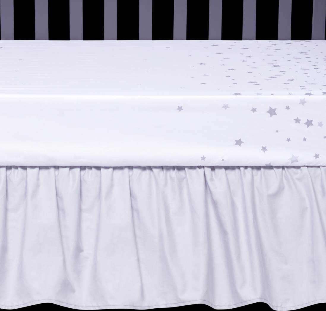 Starry Slumbers Gray 3 Pc Baby Bedding Set - Thumbnail - Image 4