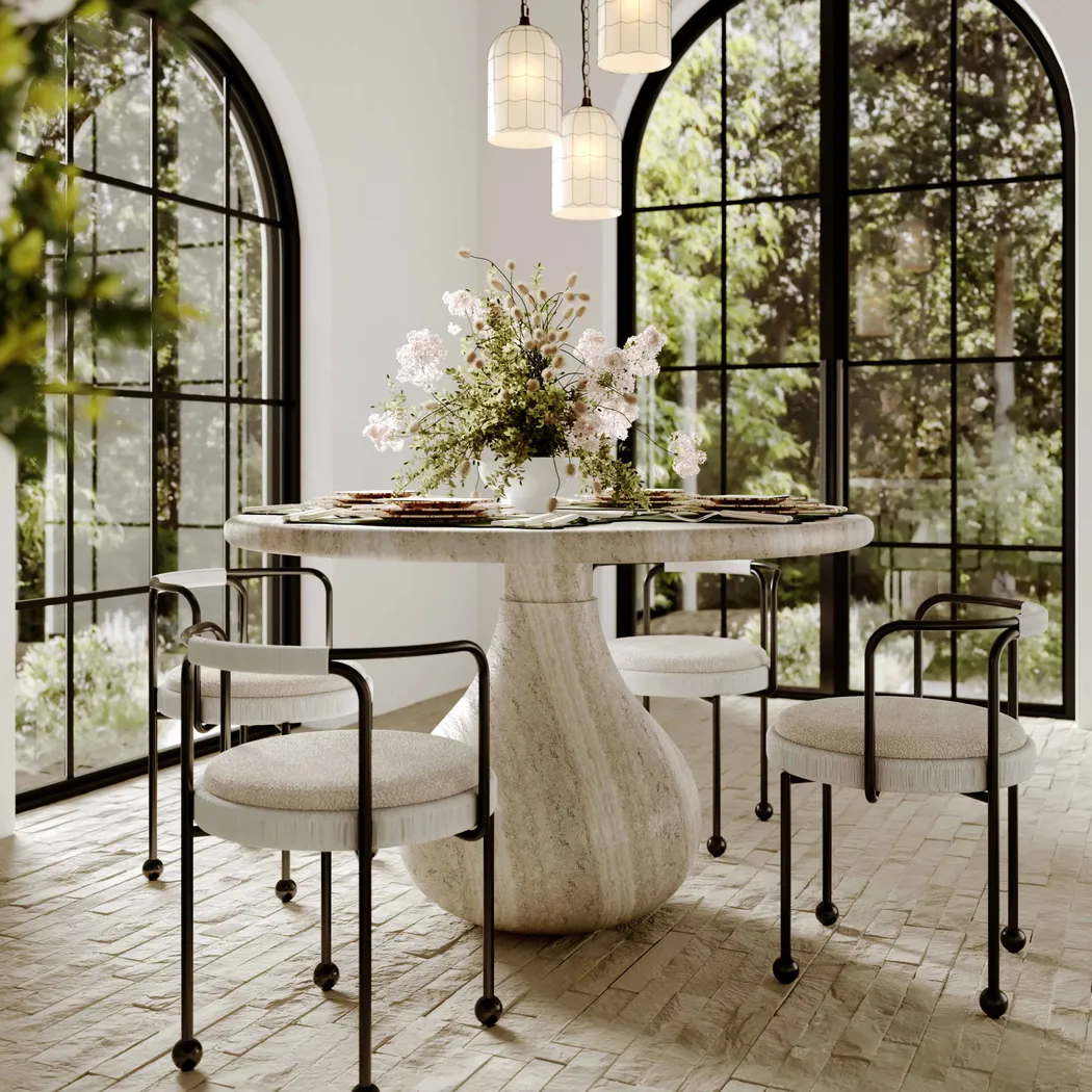 Starstar Beige Dining Table - Thumbnail - Image 2