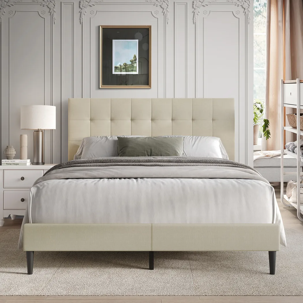 Starstreet Beige Queen Bed - Thumbnail - Image 2