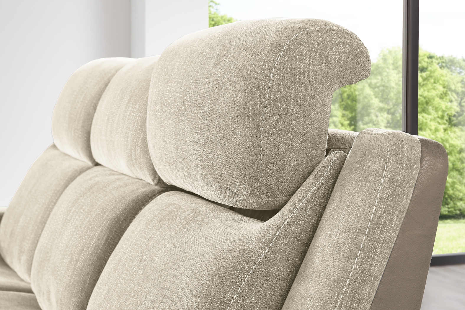 State Street Beige 2 Pc Living Room with Dual Power Reclining Sofa - Thumbnail - Image 10