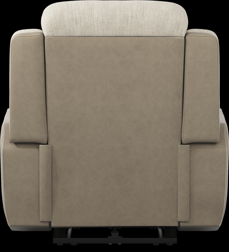 State Street Beige Recliner - Thumbnail - Image 3
