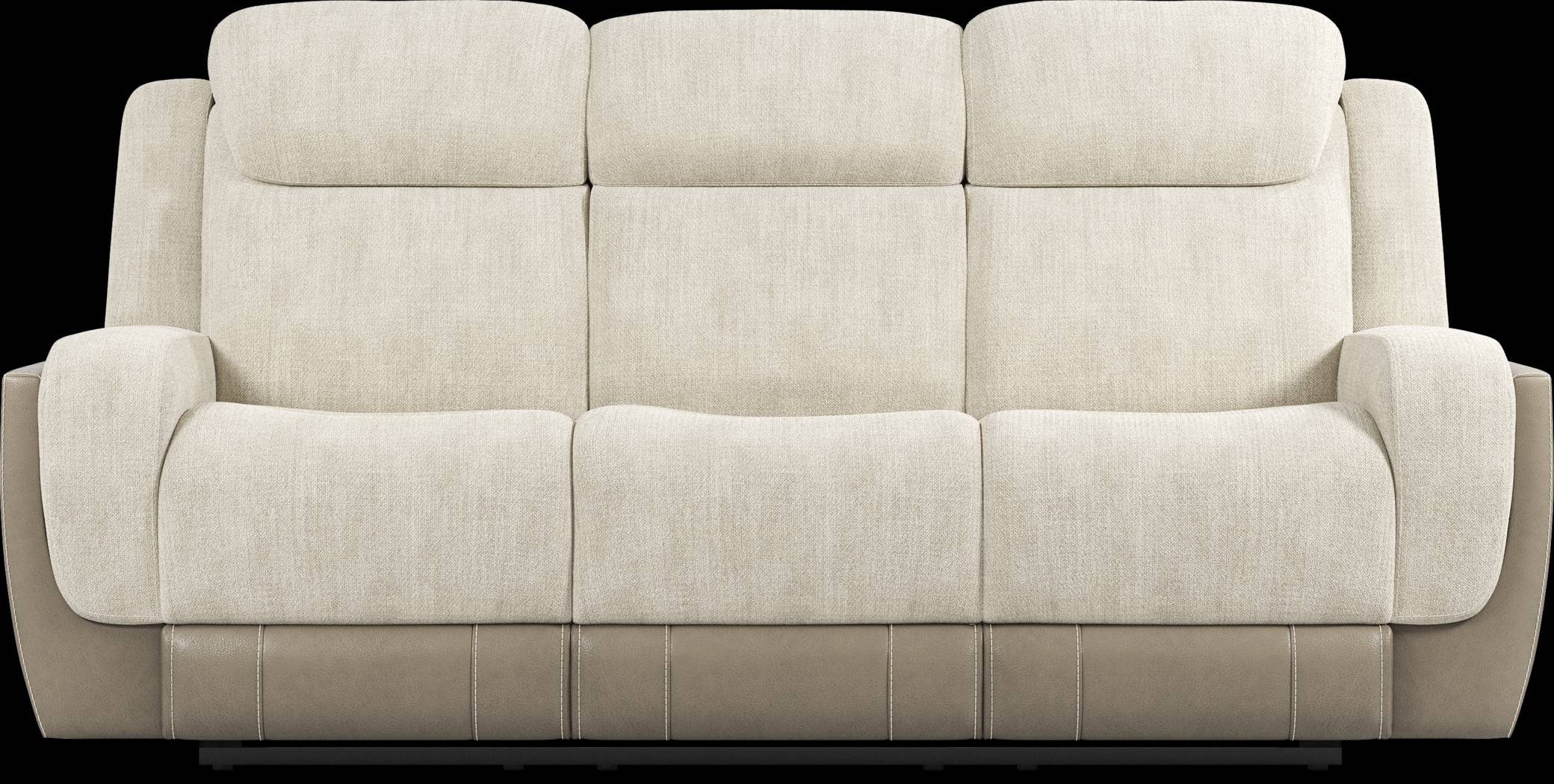 State Street Beige 5 Pc Living Room with Reclining Sofa - Thumbnail - Image 2