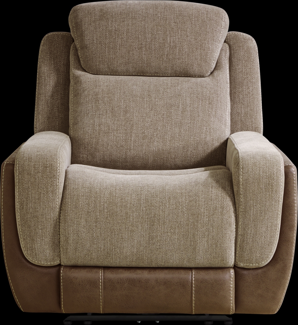 State Street Camel Dual Power Recliner - Thumbnail - Image 2