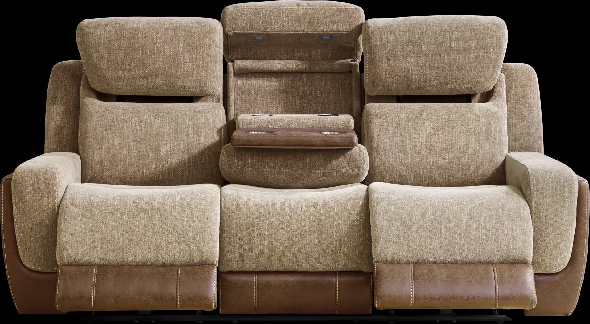 State Street Camel 8 Pc Living Room with Dual Power Reclining Sofa - Thumbnail - Image 2