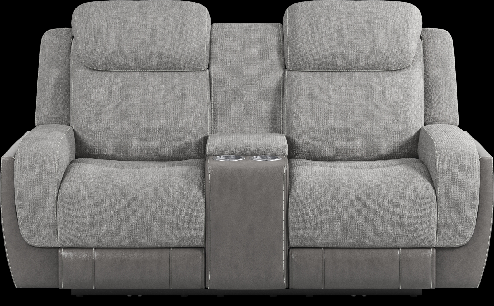 State Street Gray 7 Pc Dual Power Reclining Living Room - Thumbnail - Image 13