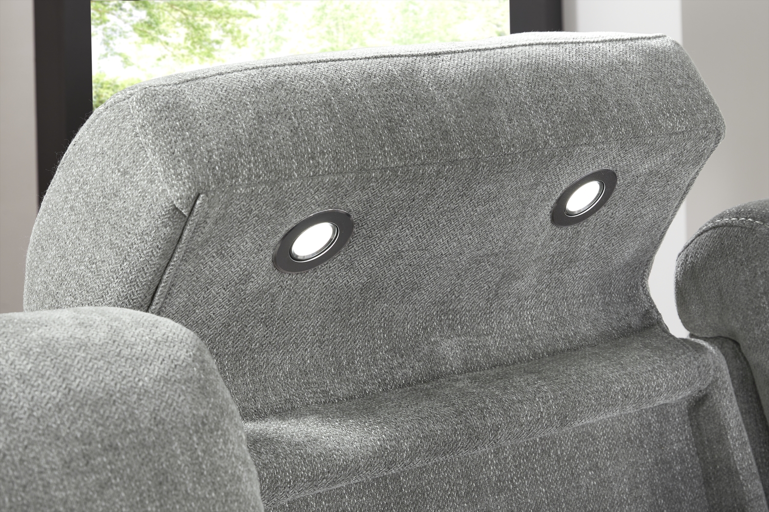 State Street Gray 7 Pc Dual Power Reclining Living Room - Thumbnail - Image 10