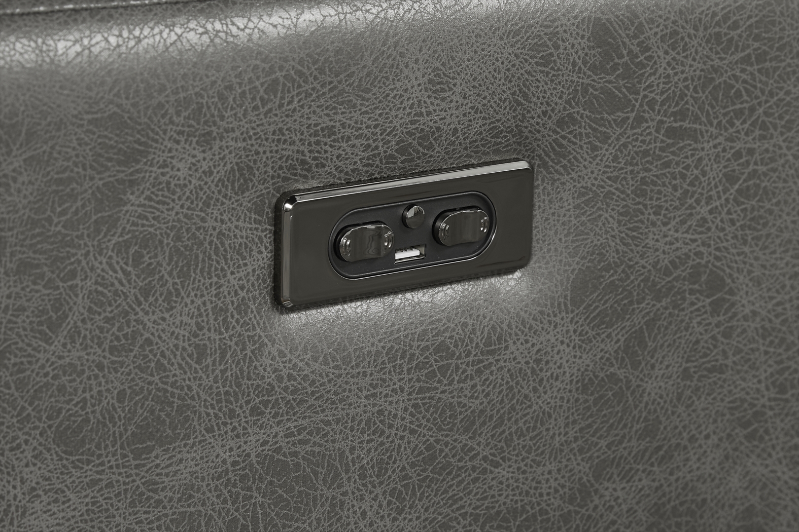 State Street Gray 7 Pc Dual Power Reclining Living Room - Thumbnail - Image 5