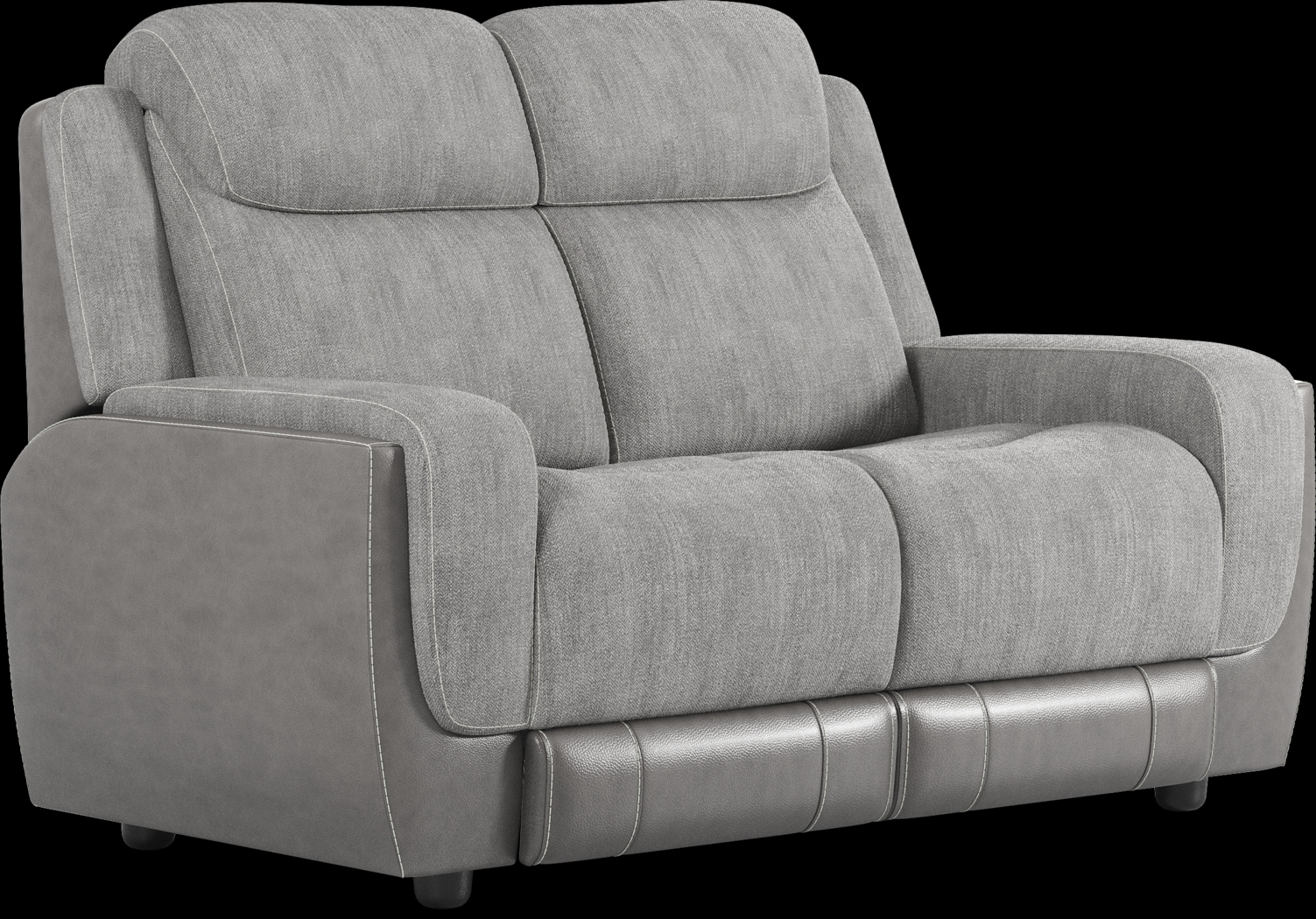 State Street Gray 5 Pc Living Room with Dual Power Reclining Sofa - Thumbnail - Image 13