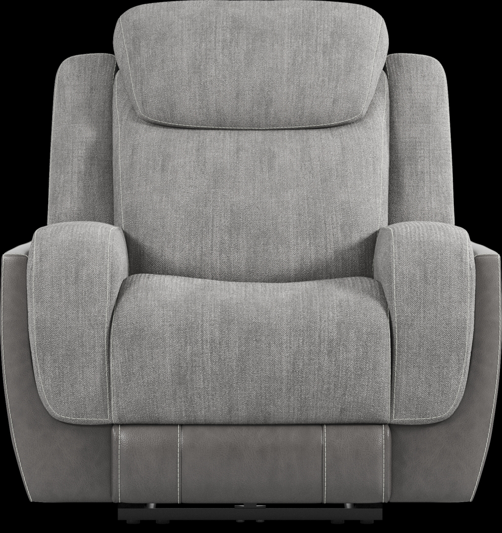 State Street Gray Recliner - Thumbnail - Image 2