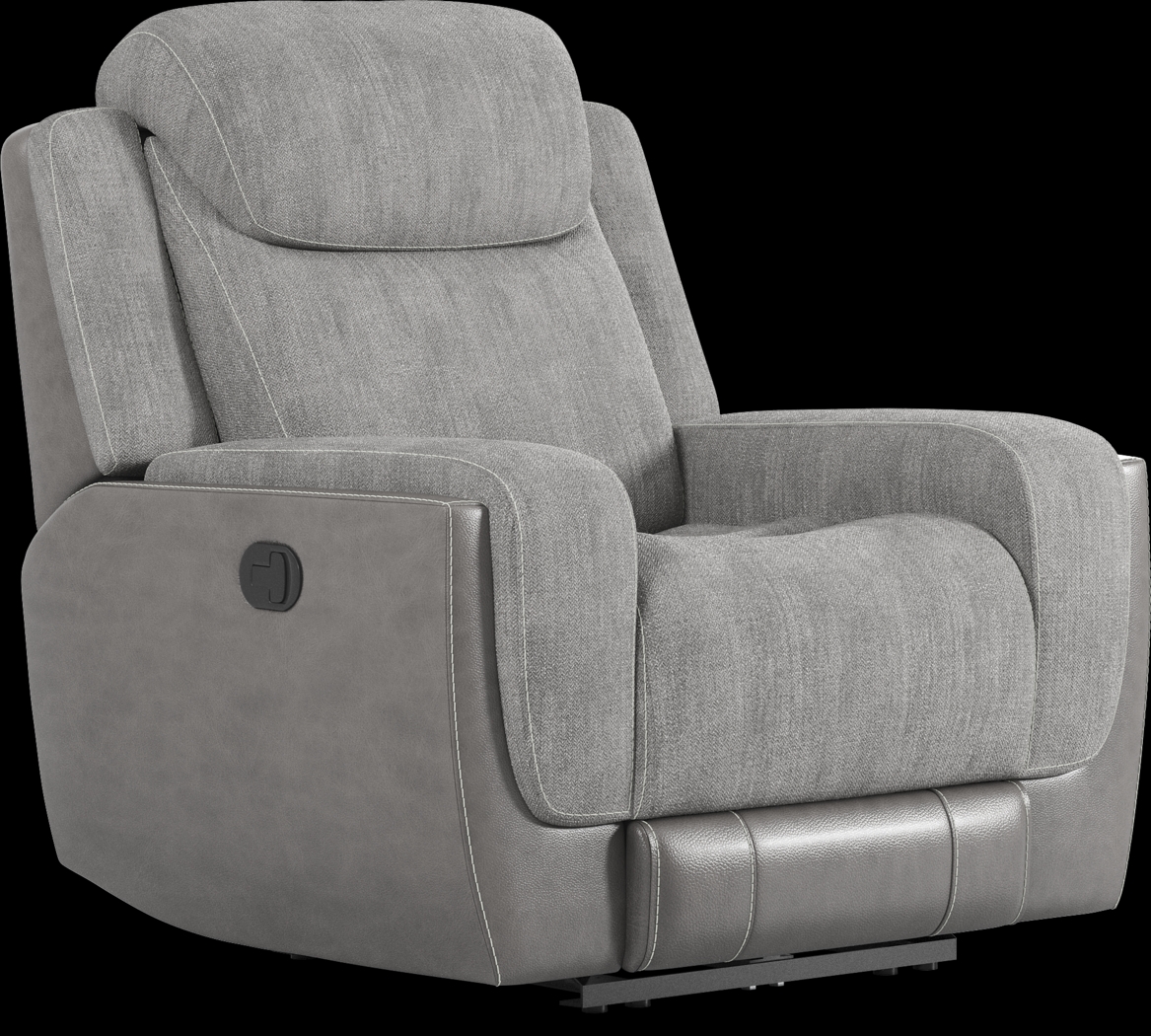 State Street Gray Recliner - Thumbnail - Image 1