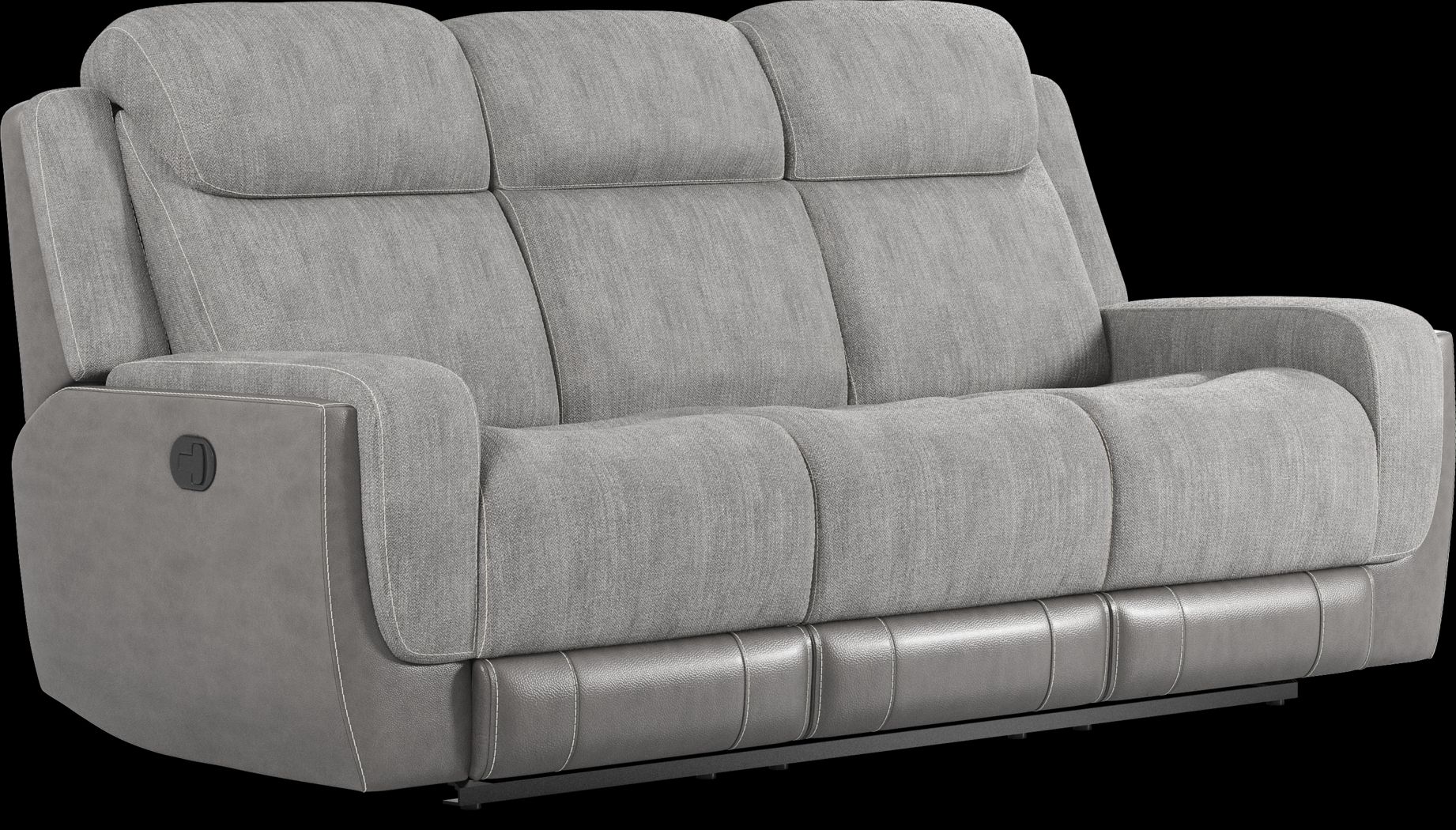 State Street Gray Reclining Sofa - Thumbnail - Image 2