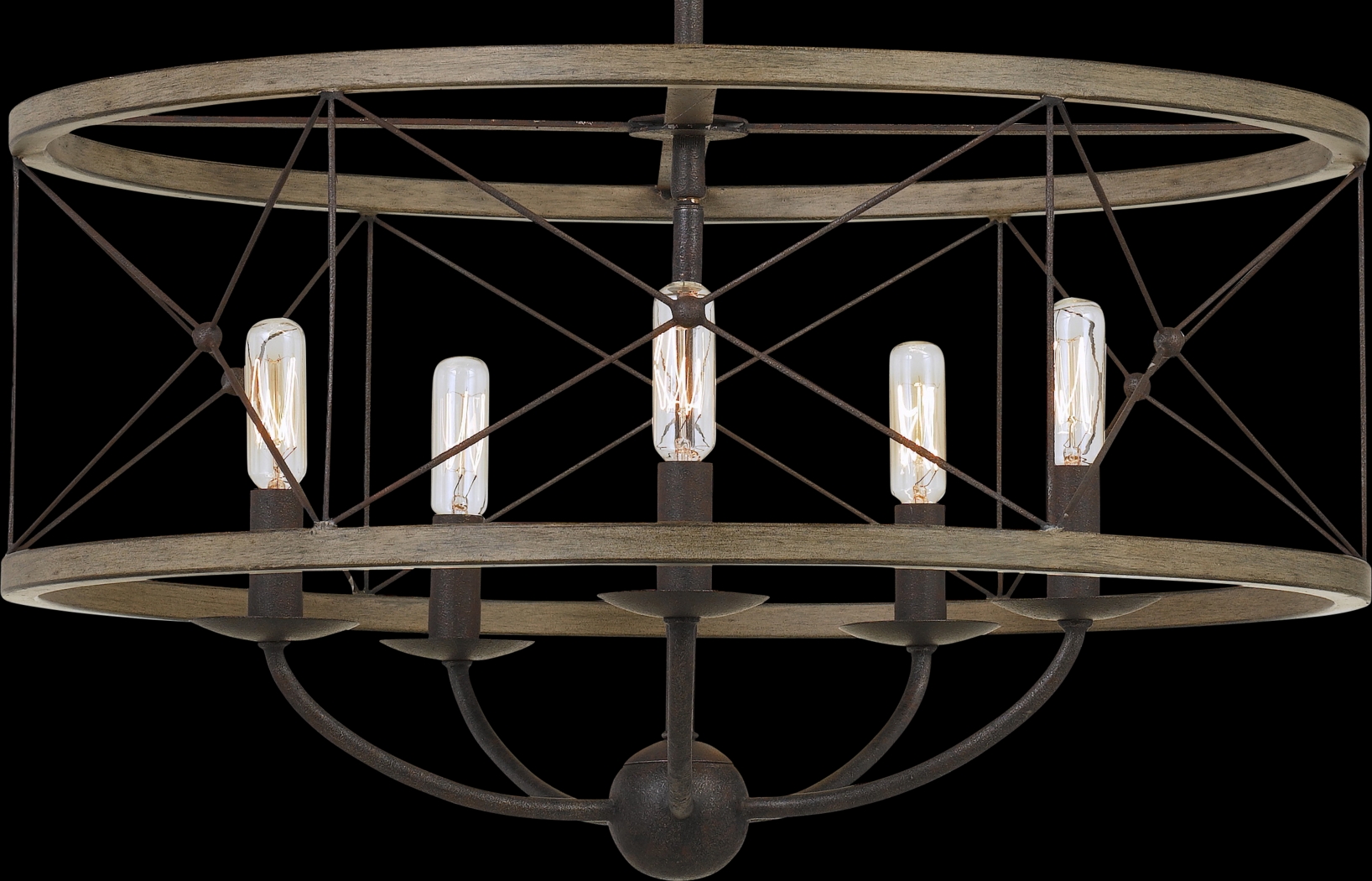 Stauffer Lane Black Chandelier - Thumbnail - Image 2