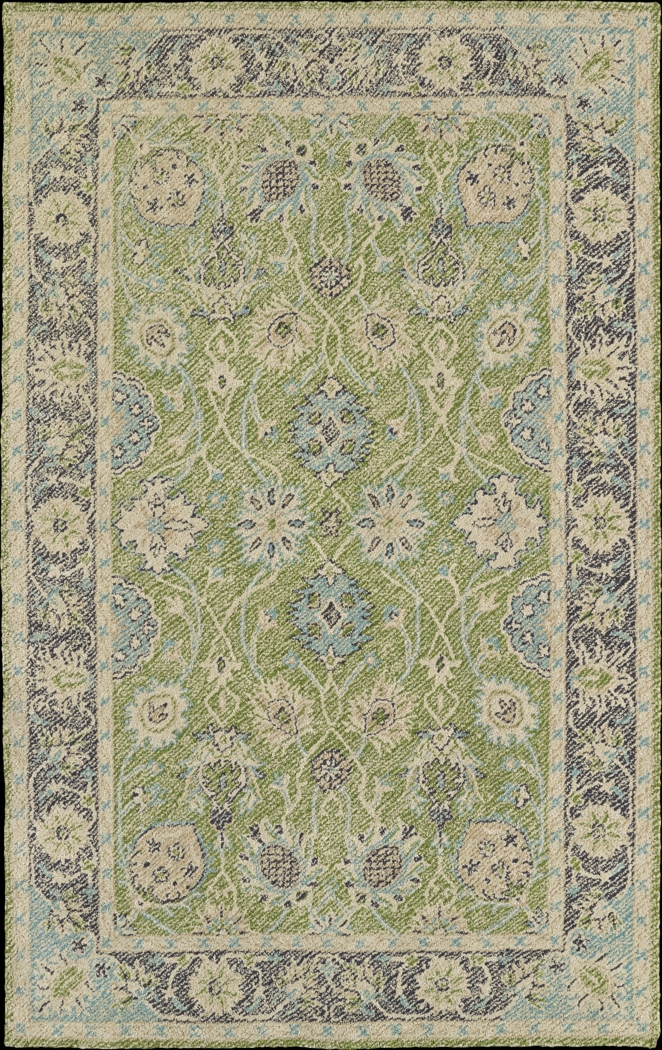 Steadley Green 5' x 7'6 Indoor/Outdoor Rug - Thumbnail - Image 1