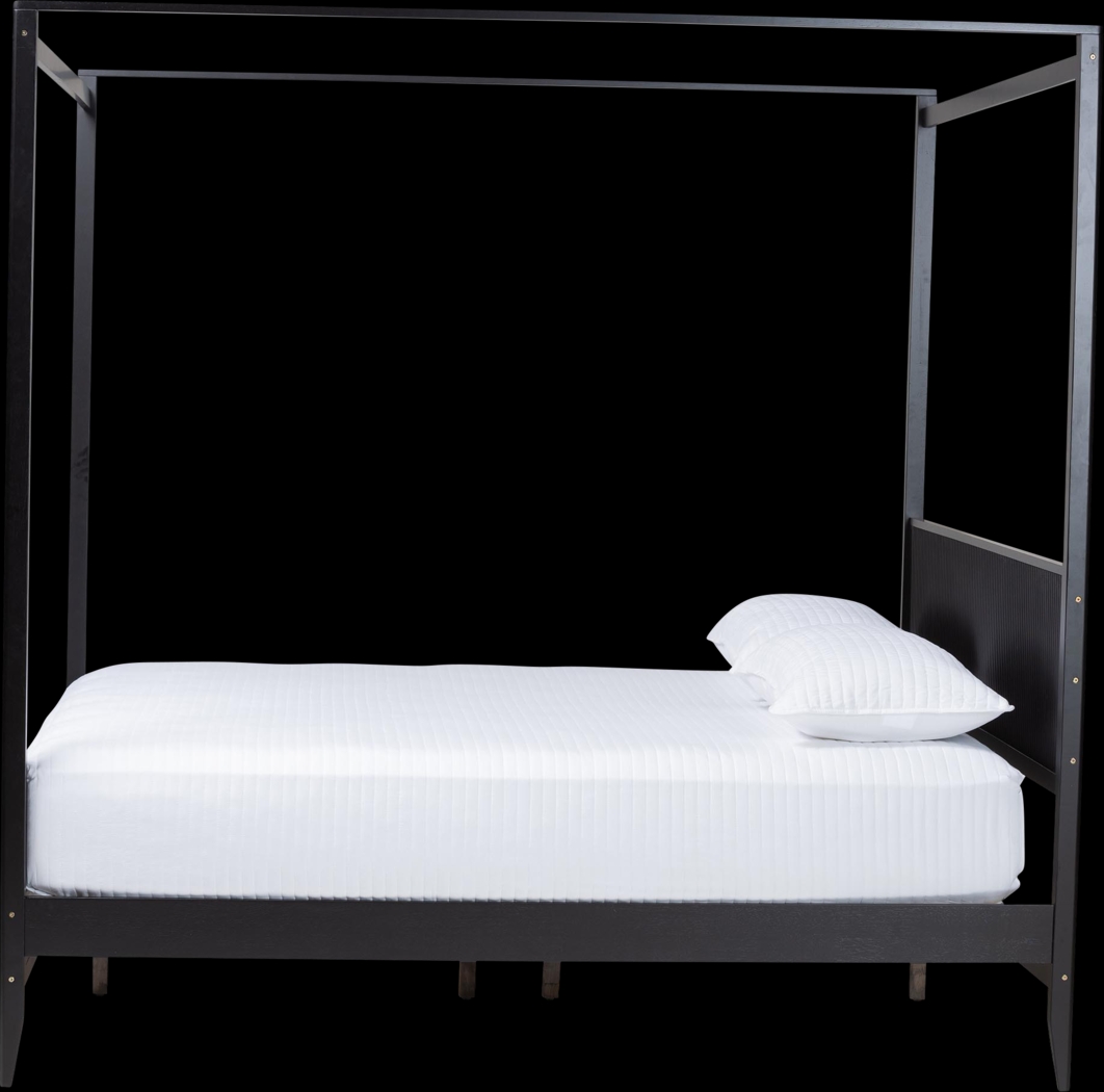 Steagall Black King Canopy Bed - Thumbnail - Image 3