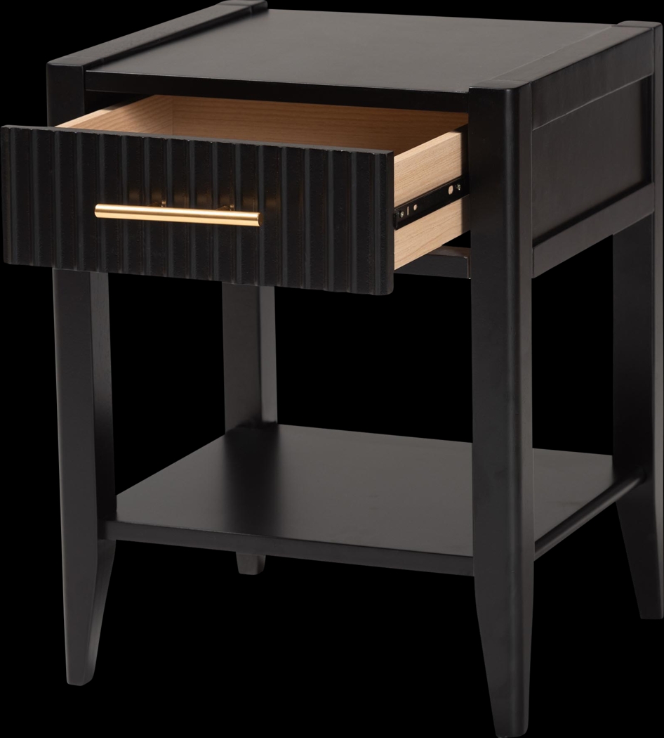 Steagall Black Nightstand - Thumbnail - Image 4