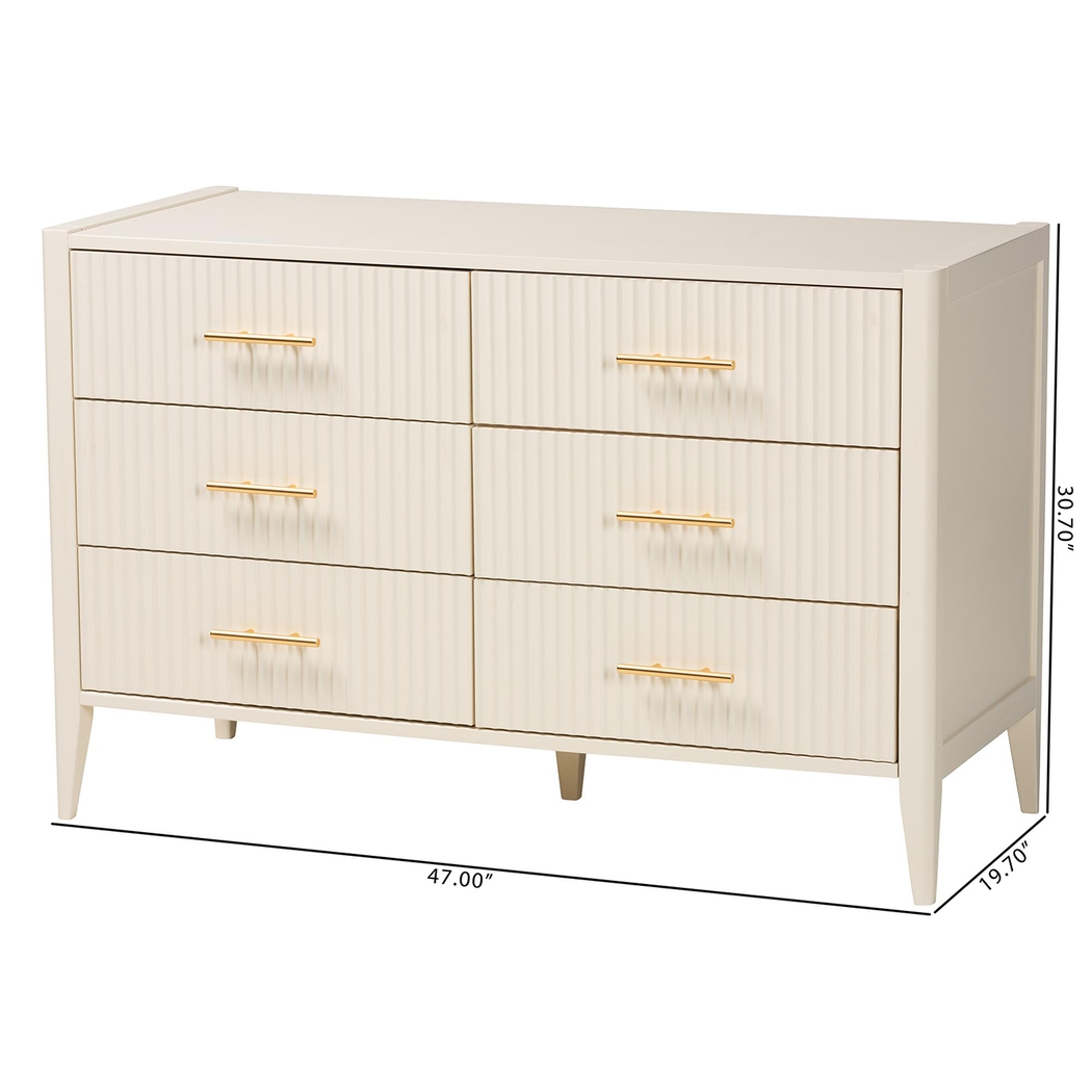 Steagall Ivory Dresser - Thumbnail - Image 3
